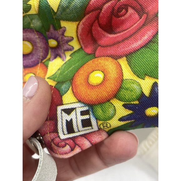 Vintage Mary Engelbreit Bloom Where You Are Planted All Over Print Hat Cap USA - Picture 3 of 3